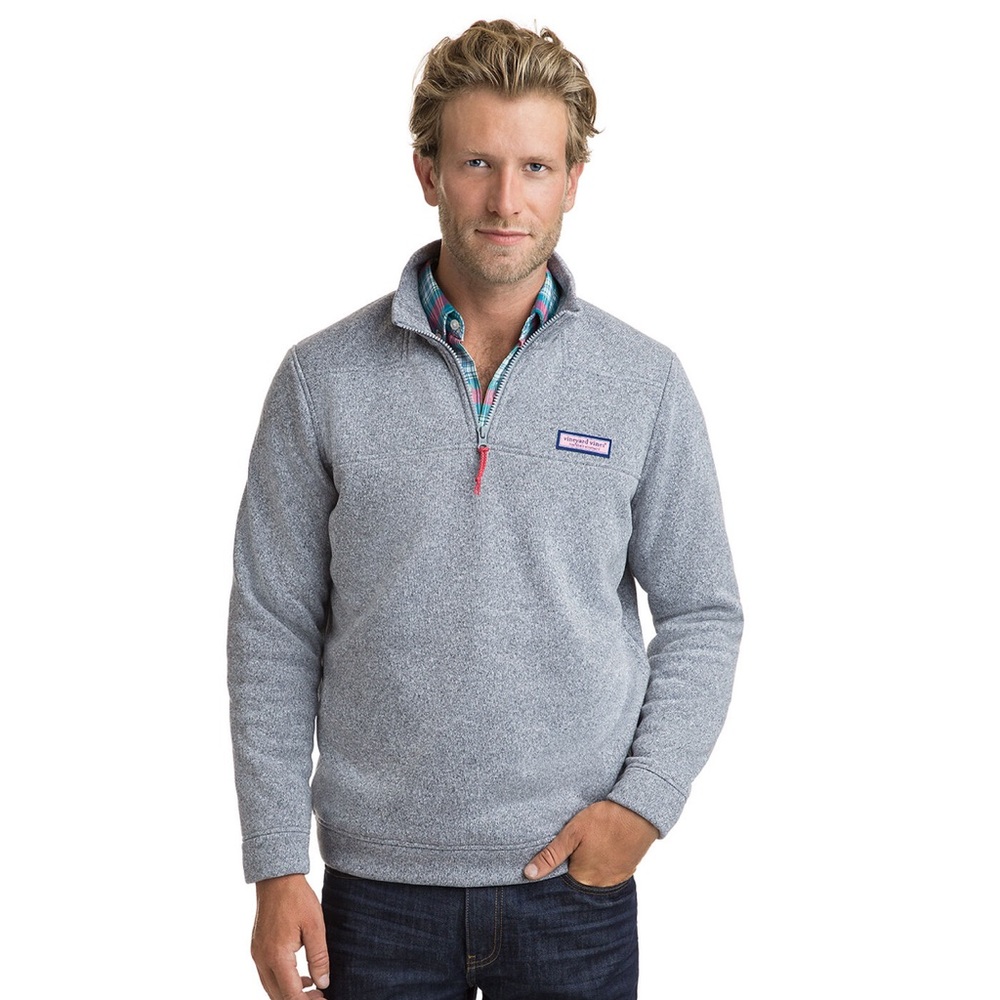Vineyard Vines men Classic Sweater Fleece Shep Shirt‎ size M